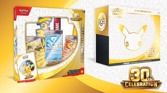 30 Aniversario Pokémon TCG: Conoce todos los productos y fechas de lanzamiento de la colección 30th Celebration