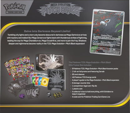 Pokémon TCG Mega Evolution — Pitch Black Elite Trainer Box (ETB, Inglés) — vista 2