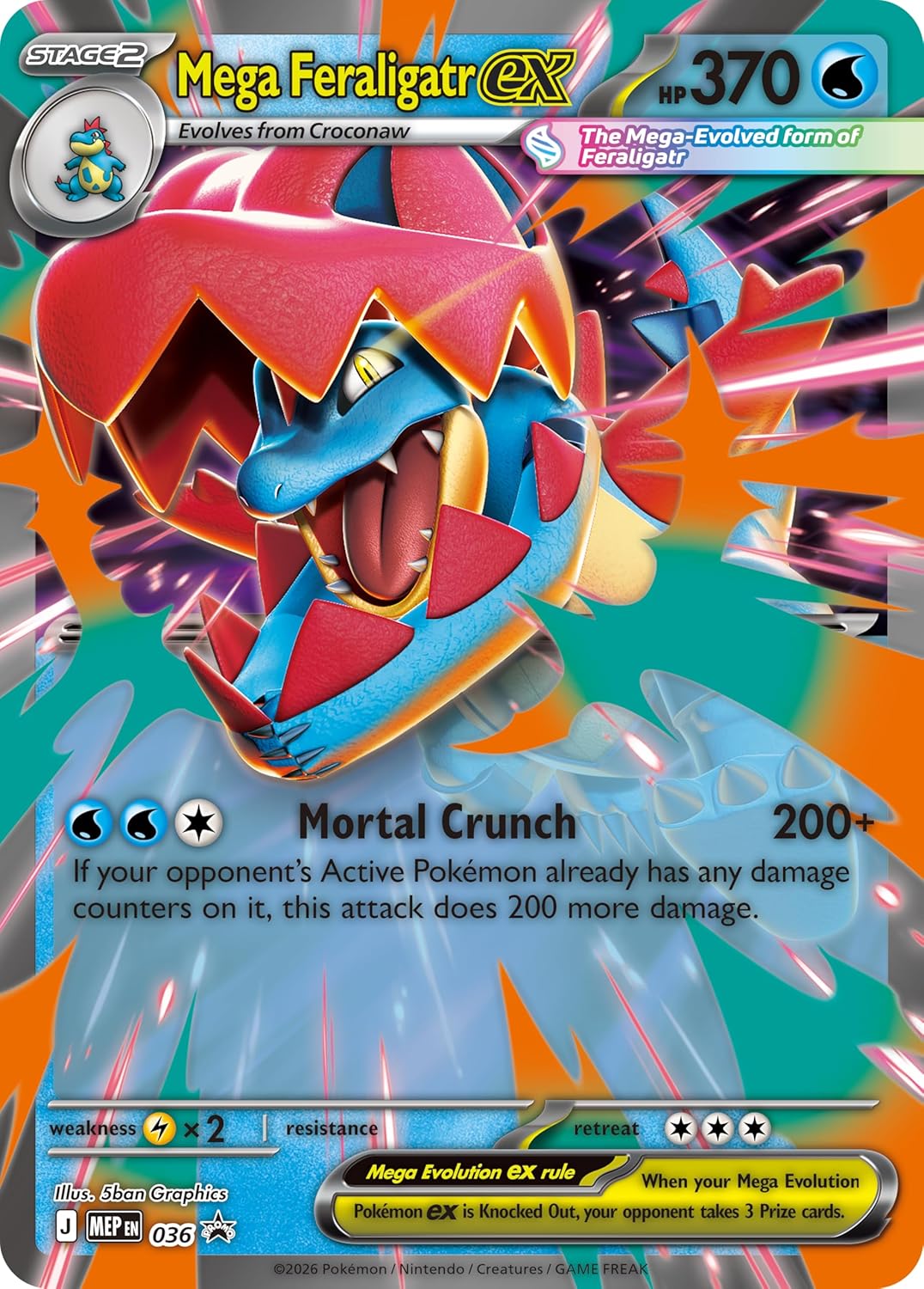 Pokémon TCG: Mega Evolution — Ascended Heroes Mega Feraligatr ex Box