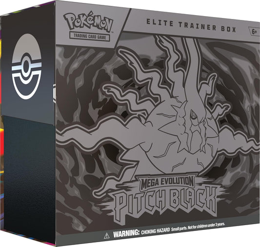 Pokémon TCG Mega Evolution — Pitch Black Elite Trainer Box (ETB, Inglés) — producto sellado