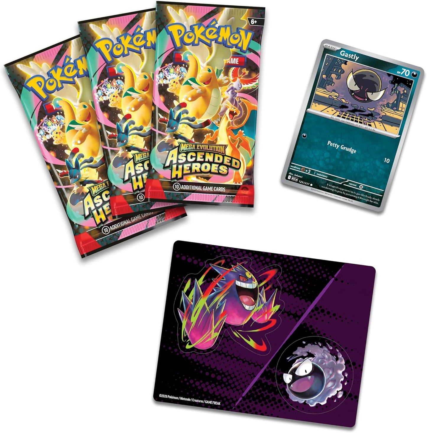 Pokémon TCG Mega Evolución — Héroes Ascendidos Tech Sticker Collection (Español) — vista 3