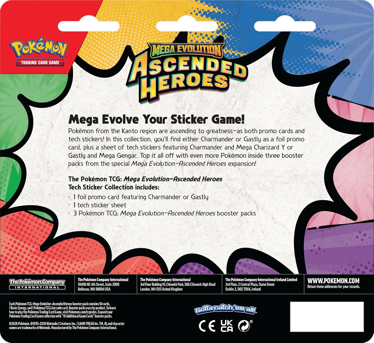 Pokémon TCG Mega Evolución — Héroes Ascendidos Tech Sticker Collection (Español) — vista 5