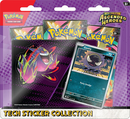Pokémon TCG Mega Evolución — Héroes Ascendidos Tech Sticker Collection (Español) — producto sellado
