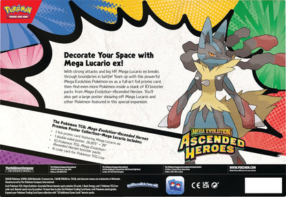 Pokémon trading card game packaging featuring Mega Lucario ex!