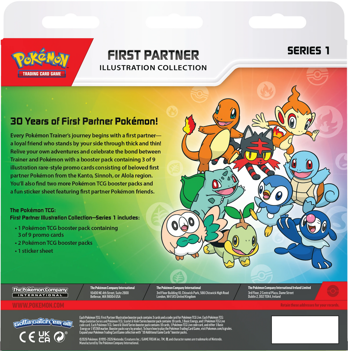 Pokémon TCG: First Partner Illustration Collection – Series 1 – 30th Anniversary