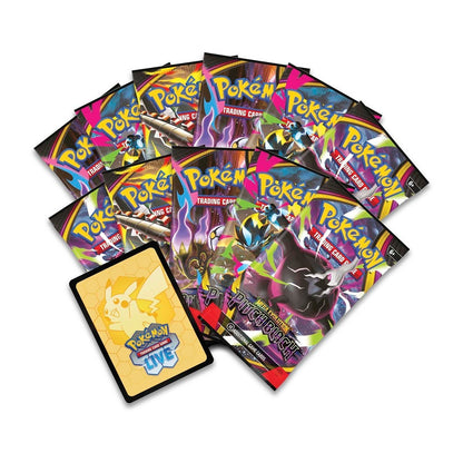 Accesorios y cartas promo de Zarude de la Pitch Black Pokémon Center ETB