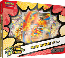 Pokémon TCG Mega Evolution — Ascended Heroes Mega Emboar ex Box (Inglés) — producto sellado