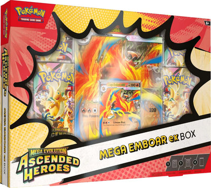 Pokémon TCG: Mega Evolution — Ascended Heroes Mega Emboar ex Box